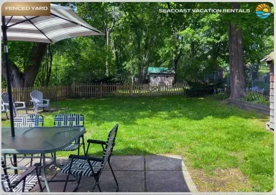 Fenced-in backyard