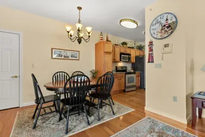kitchen and dining area