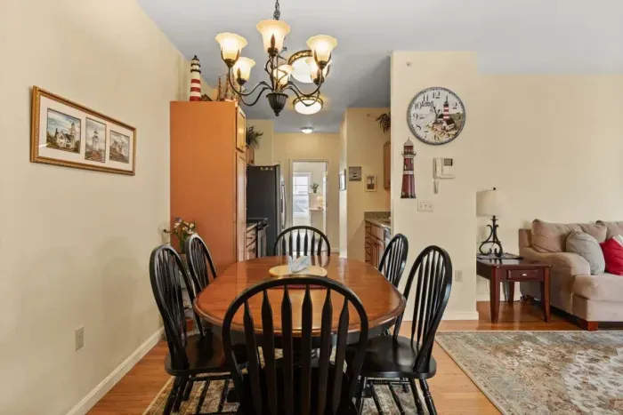 kitchen and dining area