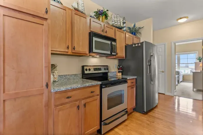 Fully equipped kitchen perfect for cooking and enjoying home-cooked meals.