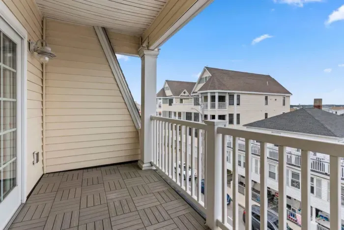 Private deck off the living room.