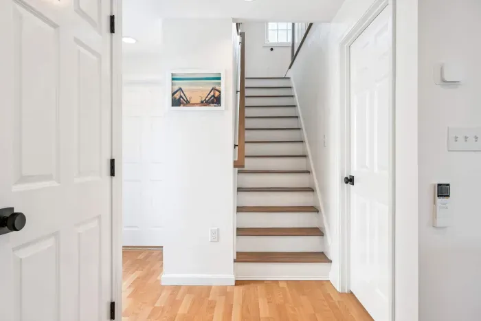 Stairs leading up to the second floor.