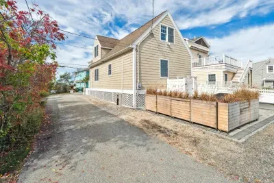 The Basin House! Beach access is a minute walk down the road