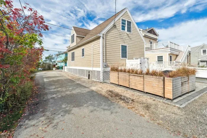 The Basin House! Beach access is a minute walk down the road