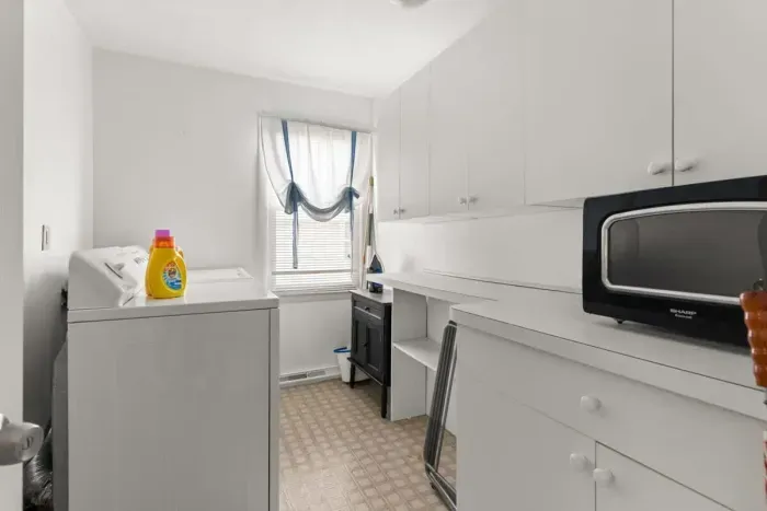 Laundry room on ground level.