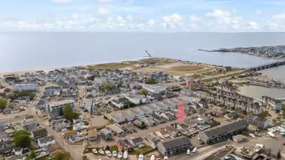 Aerial view of our home