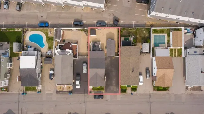 Aerial view of our home