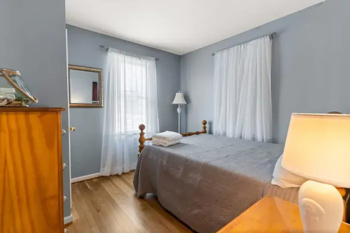 Bedroom #3, on first floor, with queen bed