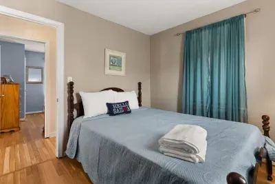 Bedroom #1, on first floor, with queen bed
