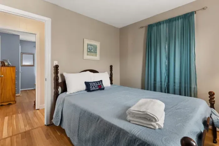 Bedroom #1, on first floor, with queen bed