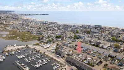 Aerial view of our home