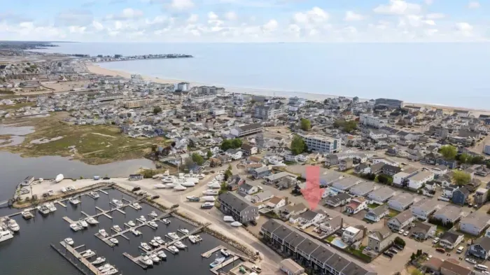 Aerial view of our home