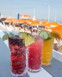 Enjoy drinks on Bernie's balcony