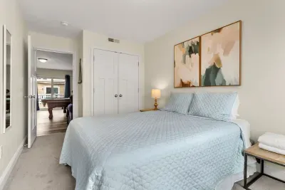 Bedroom #2 with queen bed.