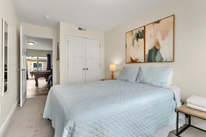 Bedroom #2 with queen bed.