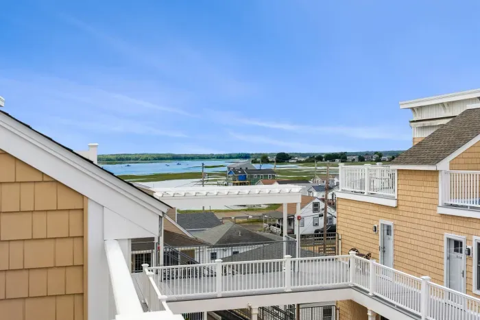 Private balcony off the second floor game room.
