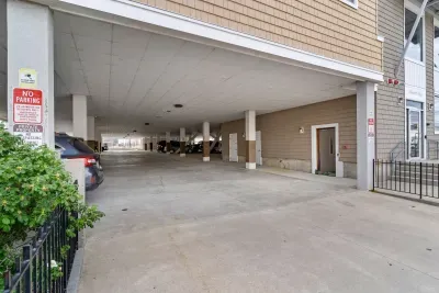 Covered garage with 2 exlusive parking spots for our unit.