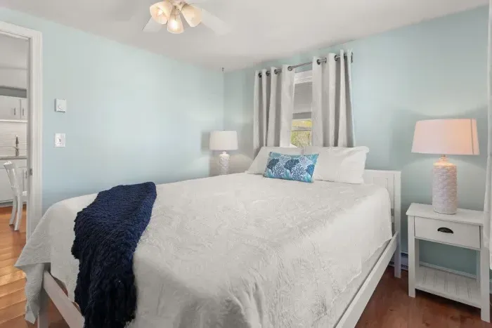 Bedroom with queen bed