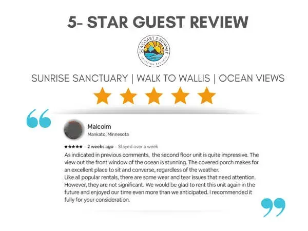 5 Star Review from a Guest