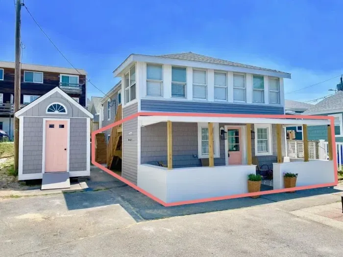 This is the downstairs, ground level unit