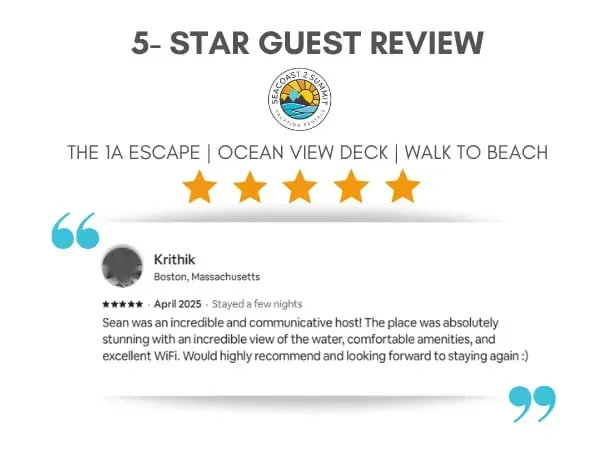 5 Star review from a guest