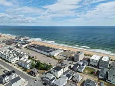 Aerial view of property,  1 min walk to beach