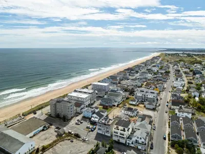Aerial view of property,  1 min walk to beach