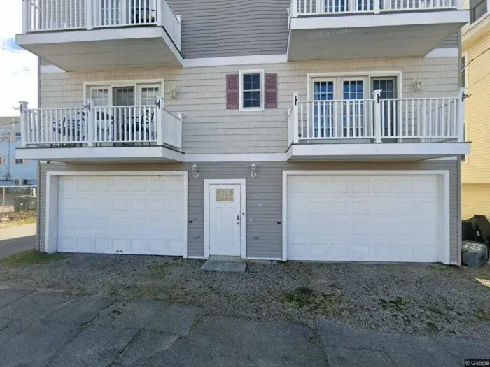 Exterior view of property. Your unit is on the left or oceanside side.