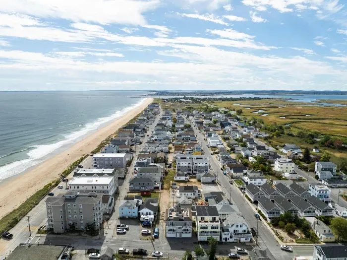 Aerial view of property,  1 min walk to beach