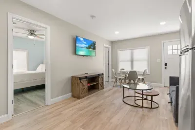 Open concept living room and kitchen