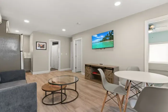 Open concept living room and kitchen