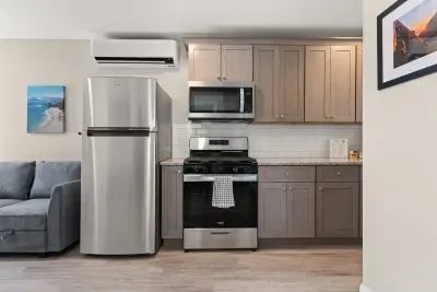 Open concept living room and kitchen