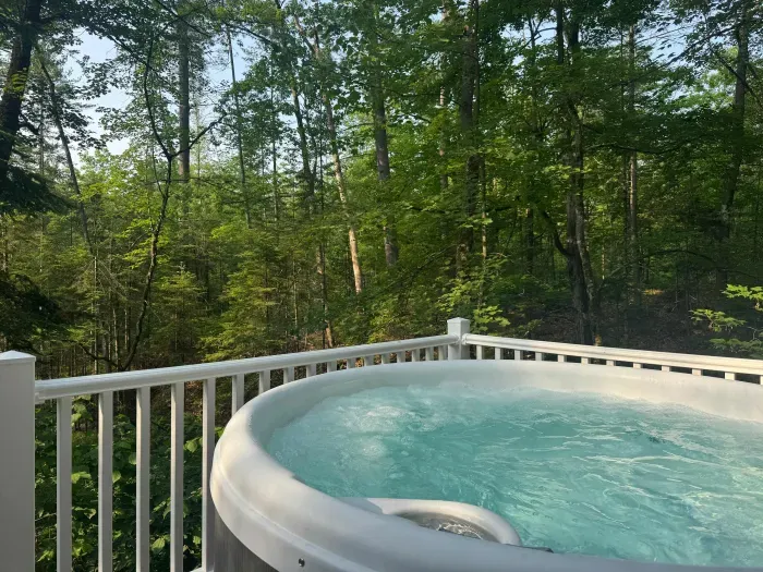 The hot tub at dawn 😍 