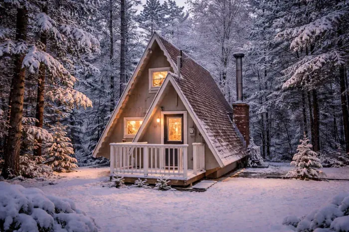 Arrive in the winter to a snowy wonderland :) 