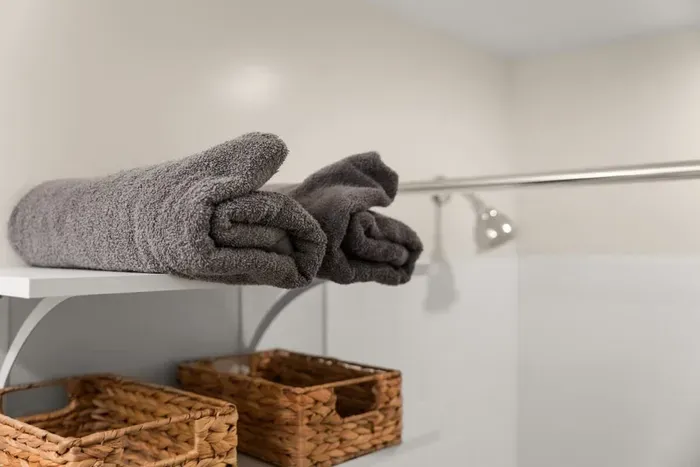 Fresh towels ready for your use during your stay