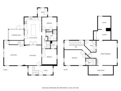 The layout of our home with this detailed floor plan