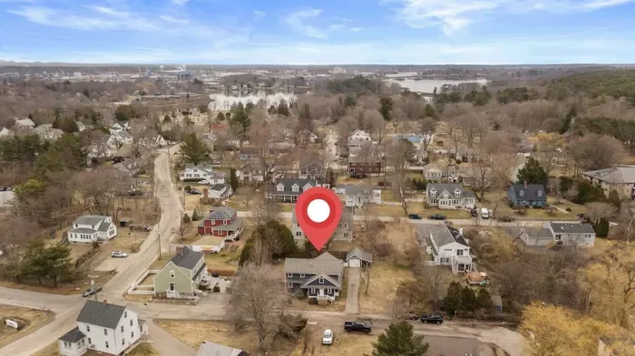 From high above, a stunning view of our charming home