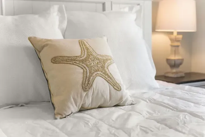 Bedroom with queen-sized bed