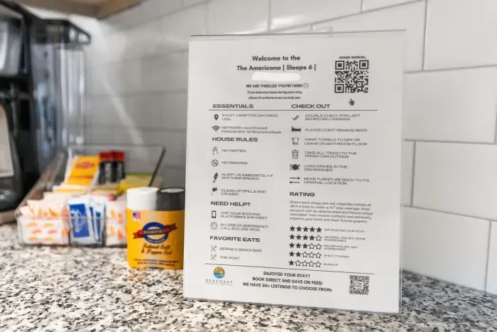 Americana NW house guide provided for your convenience