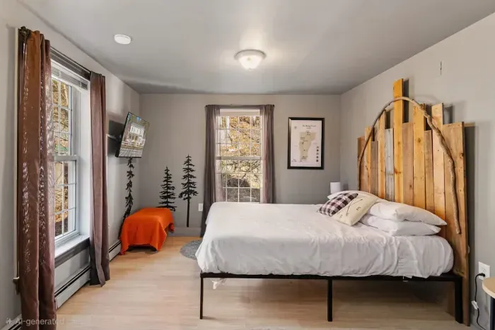 Queen sized bed, extra blankets, Roku TV and plenty of locally inspired charm.