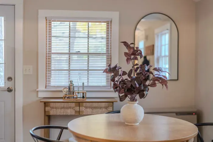 The dining area with seating for 4. It also makes a great work-from-home station!