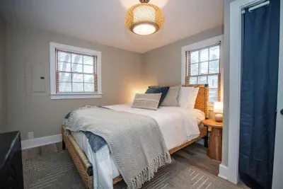 Bedroom #2 with a queen bed. Clean linens and towels provided.