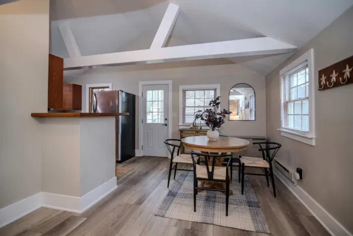 The dining area with seating for 4. It also makes a great work-from-home station!