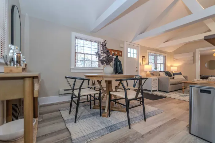 The dining area with seating for 4. It also makes a great work-from-home station!
