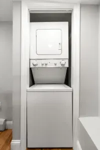 In-unit washer and dryer. Located in bedroom #3