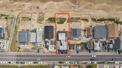 Aerial view of lot