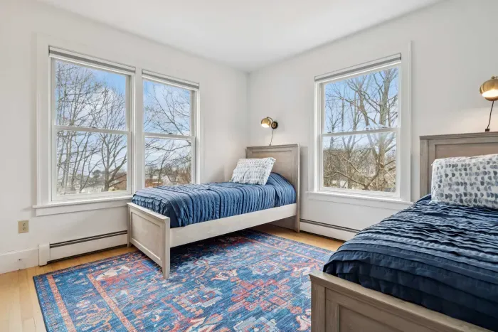 Bedroom #2 with two twin beds. Clean linens provided.