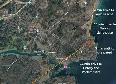 Near all major locations in Southern Maine! Walk in the quiet neighborhoods by the ocean or take a quick drive to the beach!