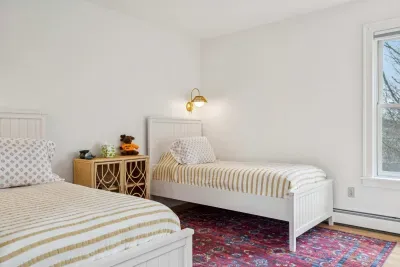 Bedroom #3 with two twin beds. Clean linens provided.