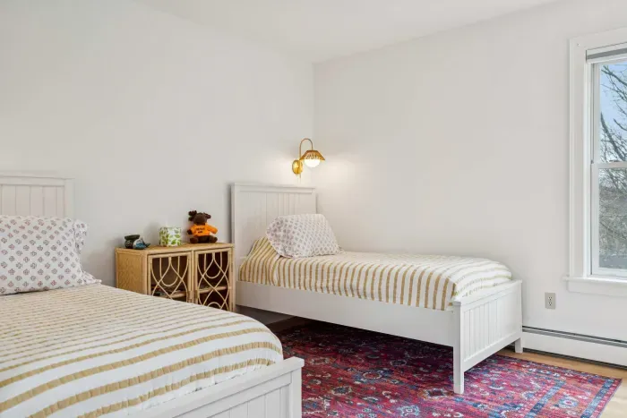 Bedroom #3 with two twin beds. Clean linens provided.